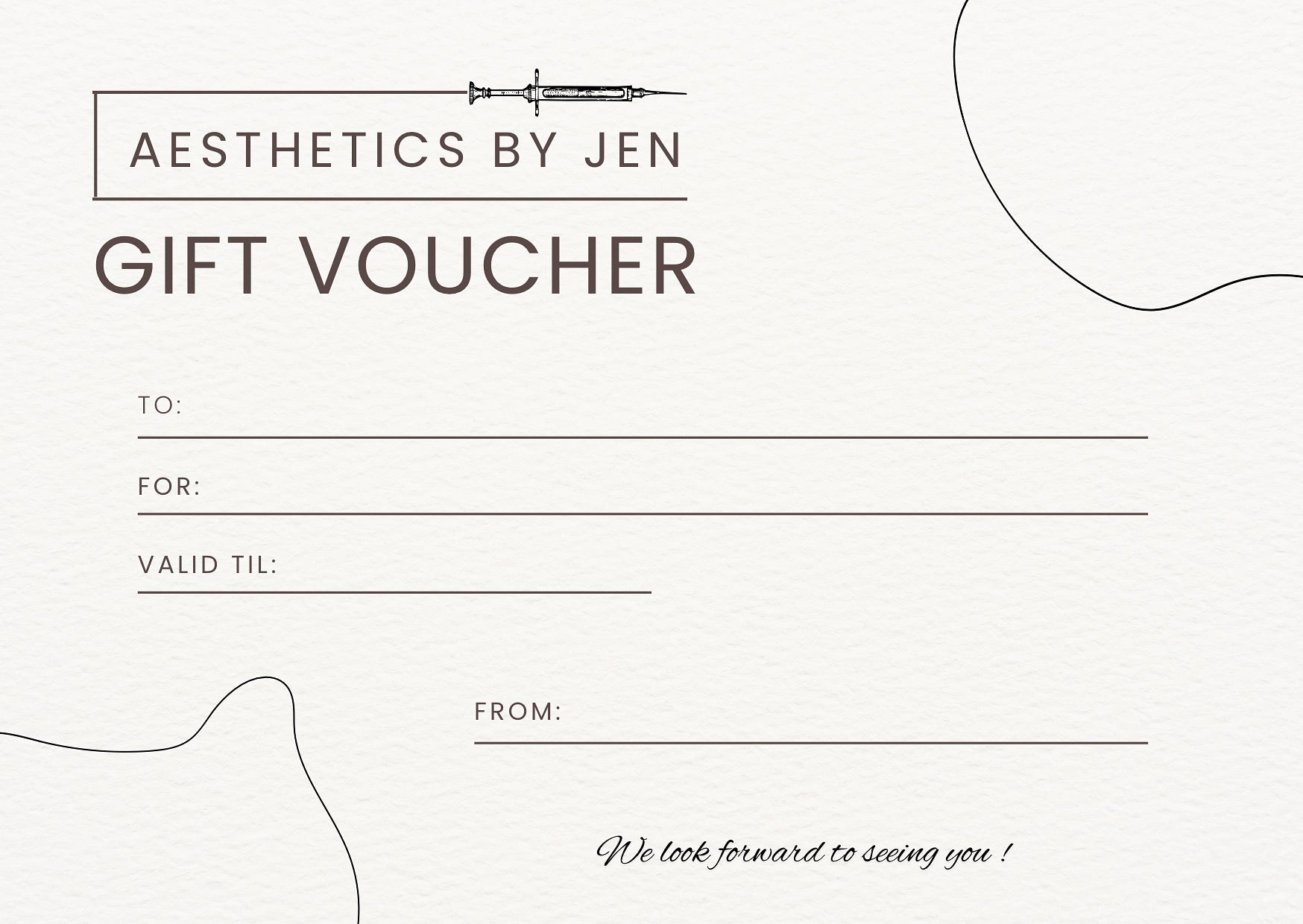 Aesthetics by Jen - Gift Cards